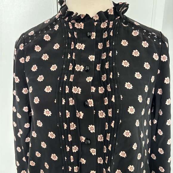 Kate Spade Black Dress with Pink Floral Design - Picture 2 of 9